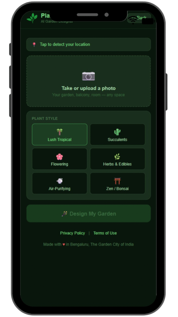 Upload Photo Screen