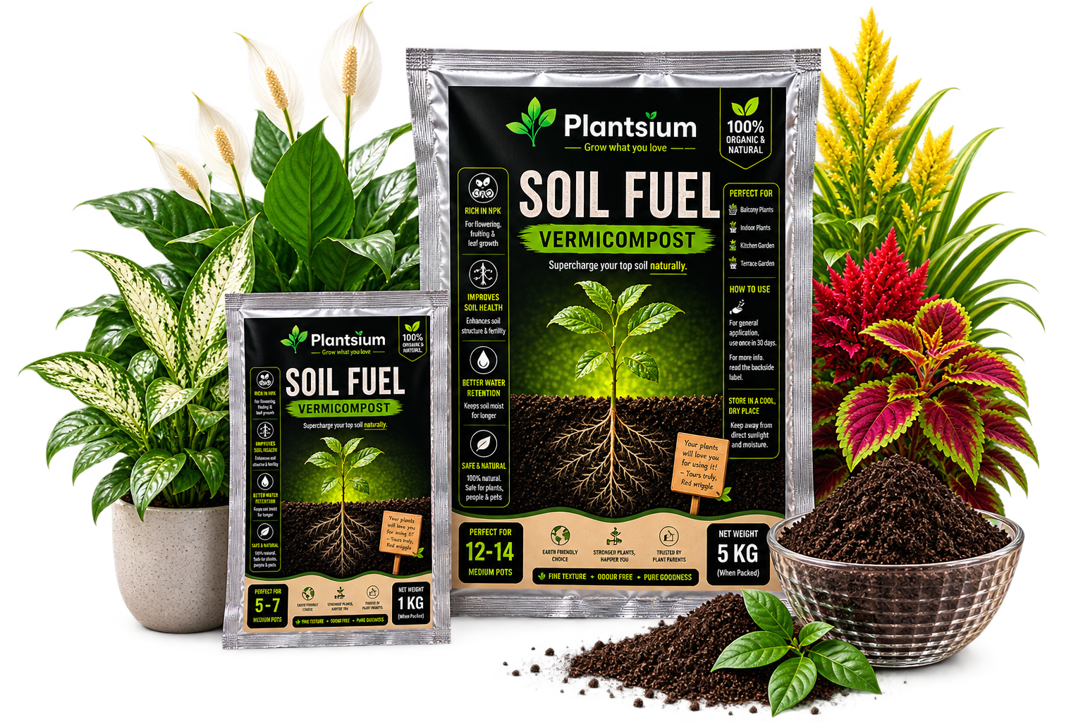 Plantsium Soil Fuel Vermicompost